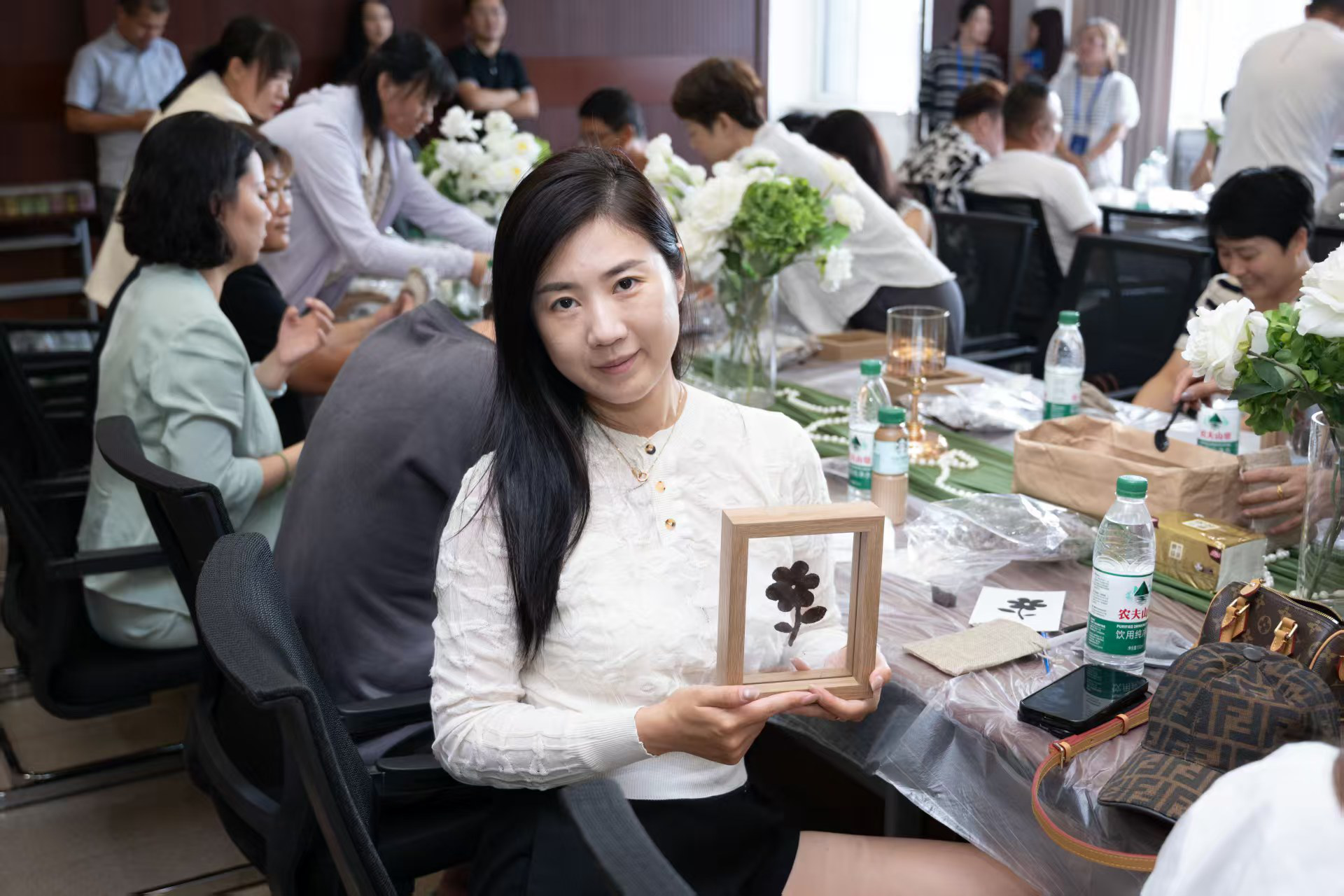 图为现场作品展示